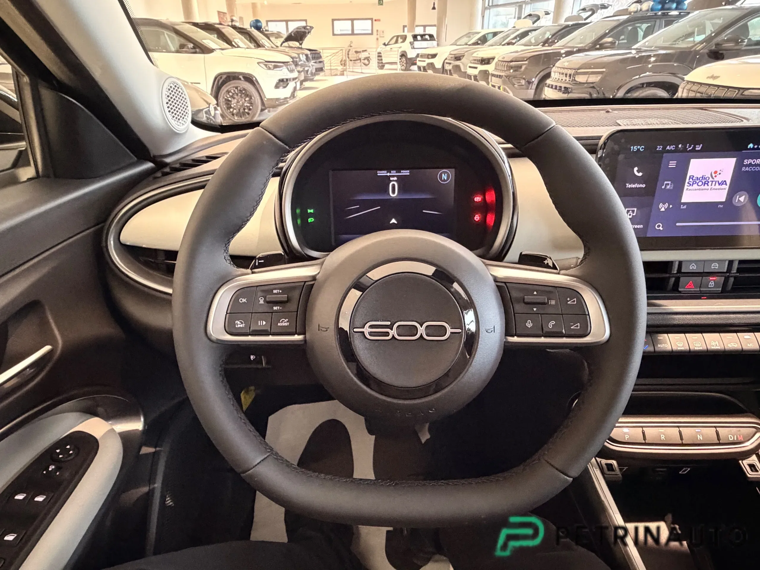 Fiat 600 1.2 hybrid La Prima 110cv auto Km.0 NAZIONALE foto 14
