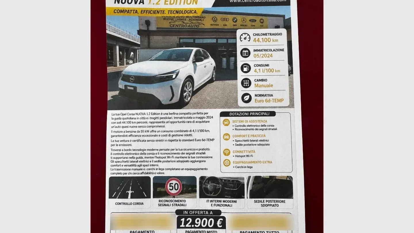 Opel NUOVA Corsa 1.2 MT5 CORSA