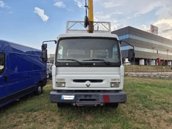 Renault M 180 GRU 14 mt - Ribaltabile trilaterale foto 2